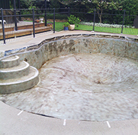 EMPTY CONCRETE POOL